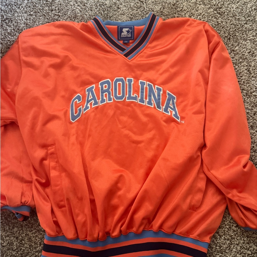 Starter Orange Carolina Pullover